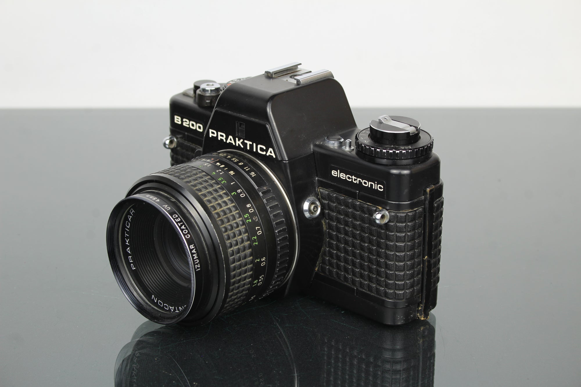 <tc>Praktica</tc> B200 Elektronik +  <tc>Praktica</tc>r 50mm 1.8 Objektiv
