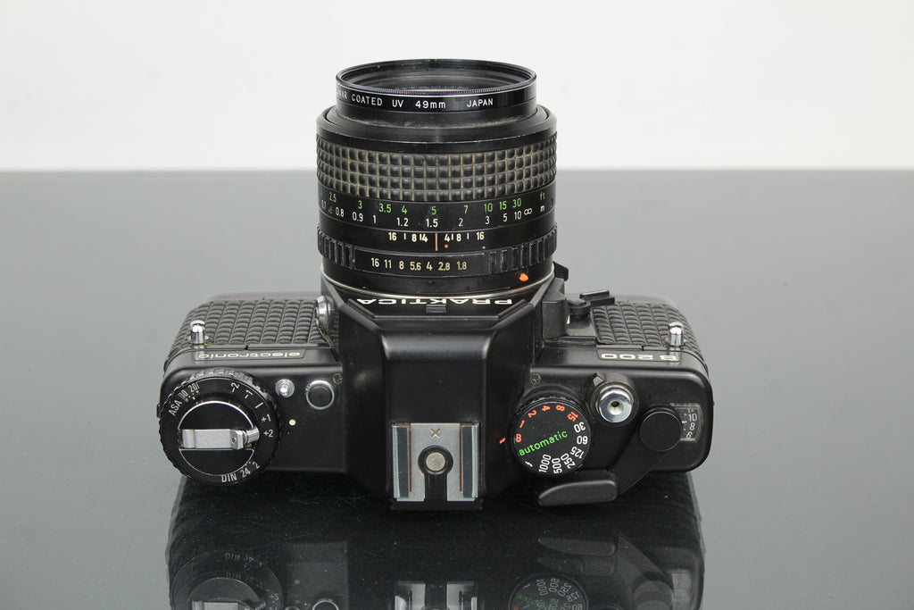<tc>Praktica</tc> B200 Elektronik +  <tc>Praktica</tc>r 50mm 1.8 Objektiv