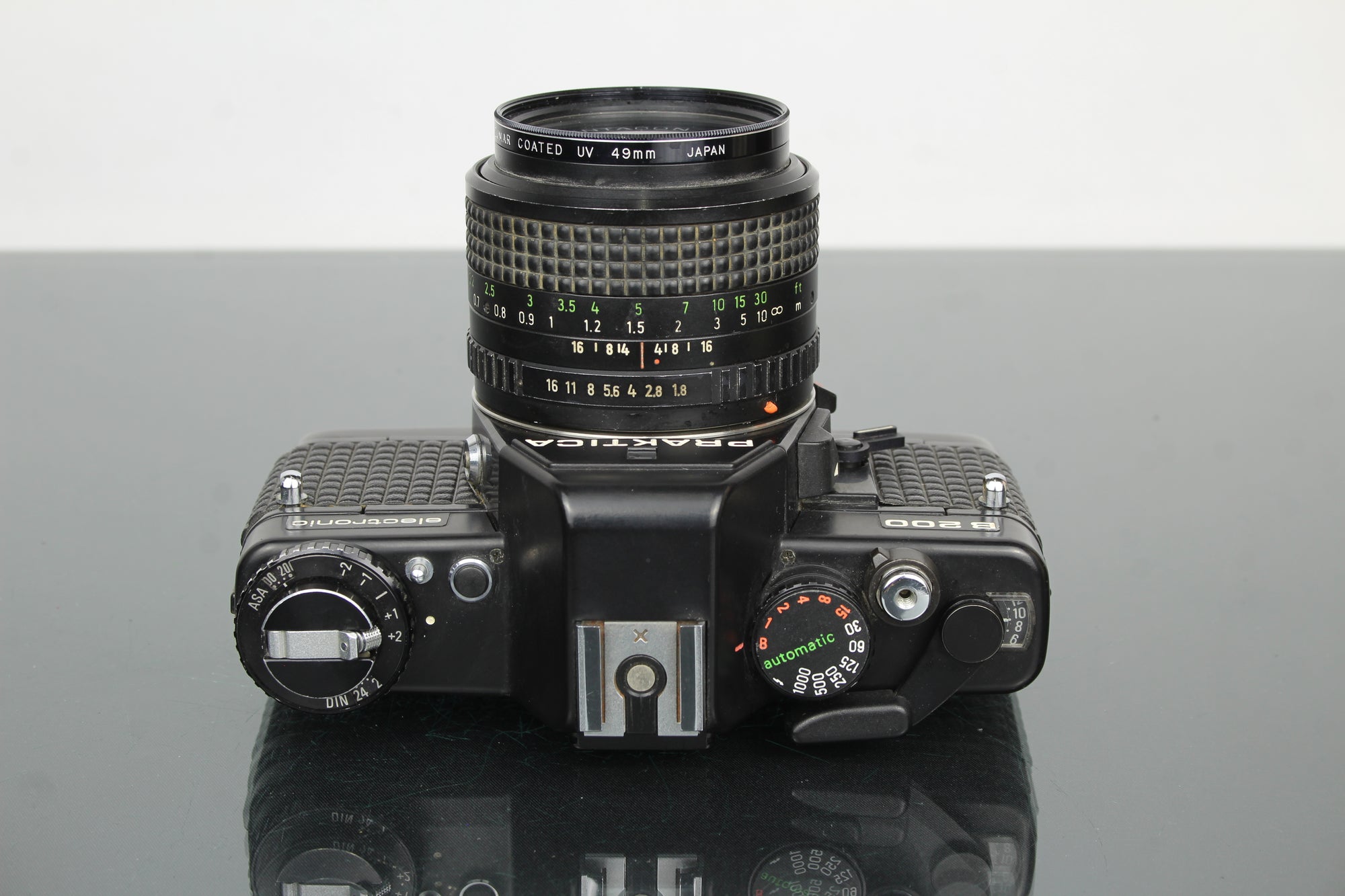 <tc>Praktica</tc> B200 Elektronik +  <tc>Praktica</tc>r 50mm 1.8 Objektiv